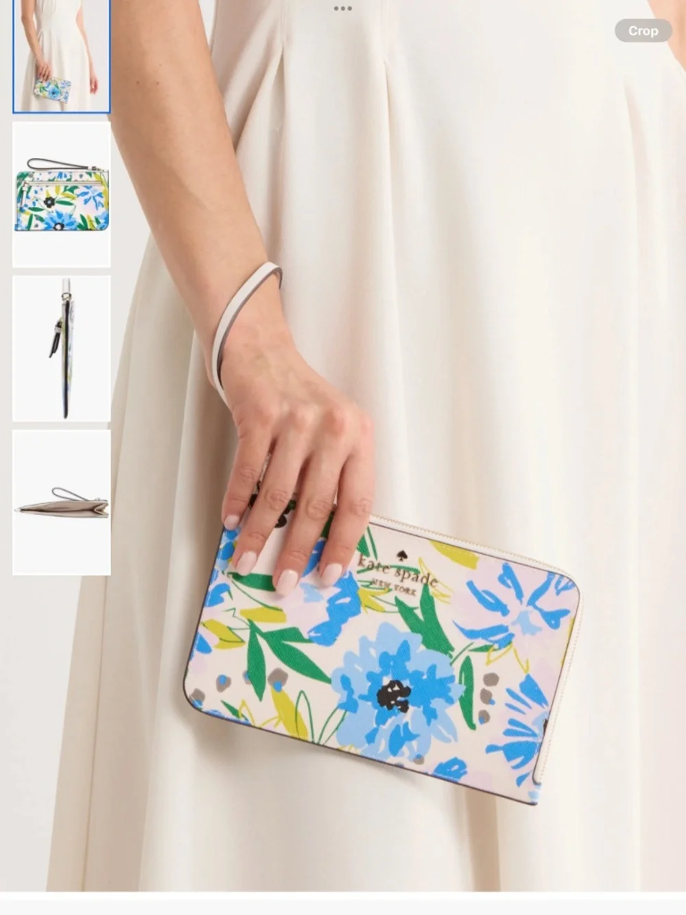 Kate Spade New York cameron festival floral leather wristlet